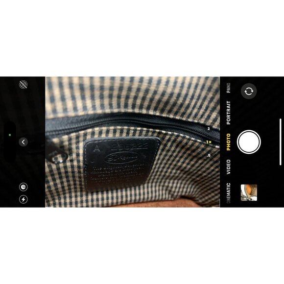 Vintage Brighton Pebble Leather Bucket Shoulder Bag Tan Black - Picture 8 of 15